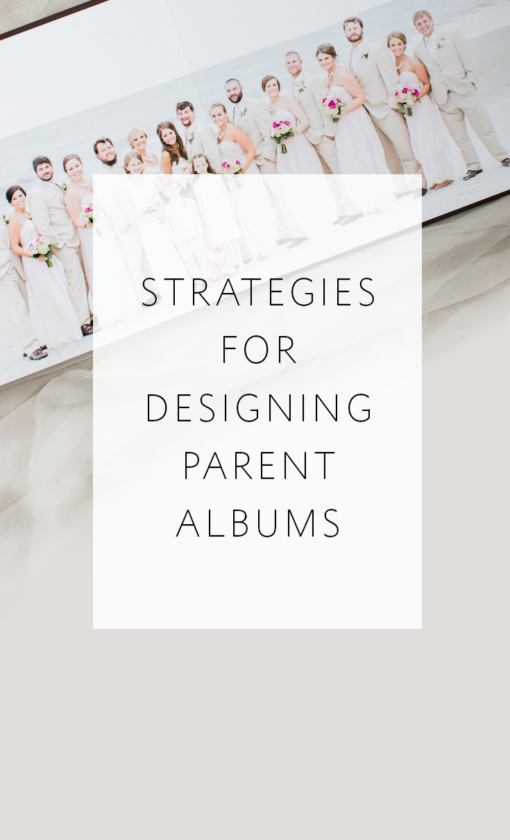 Strategies for customizing parent albums or multiple albums for the same wedding while keeping the design and revision process simple